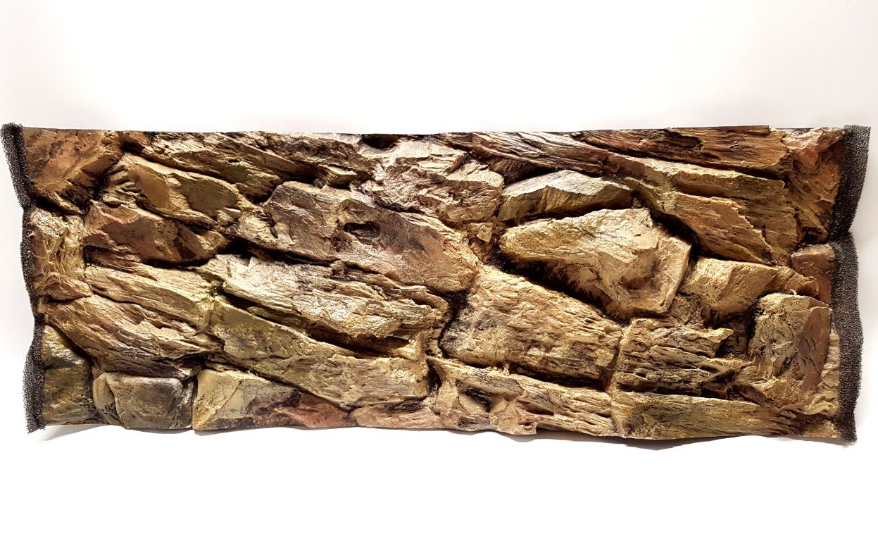 Aqua Maniac 3D Aquarium Background, Beige Rock , Polyresin (Not Foam