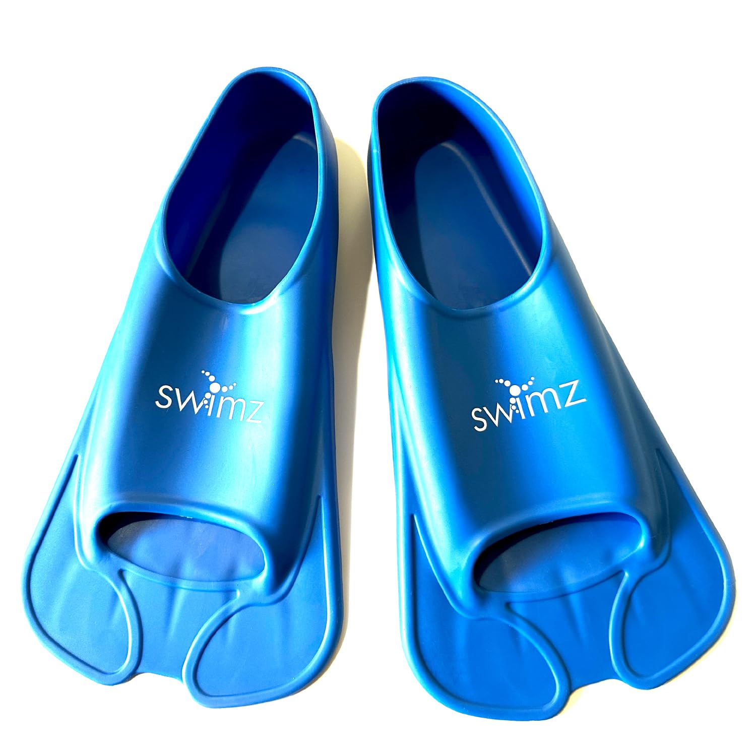 Swimz Missile Short Blade Swim Training Fins - Royal Blue (S (UK 4.5 - 6) Euro 37/39)