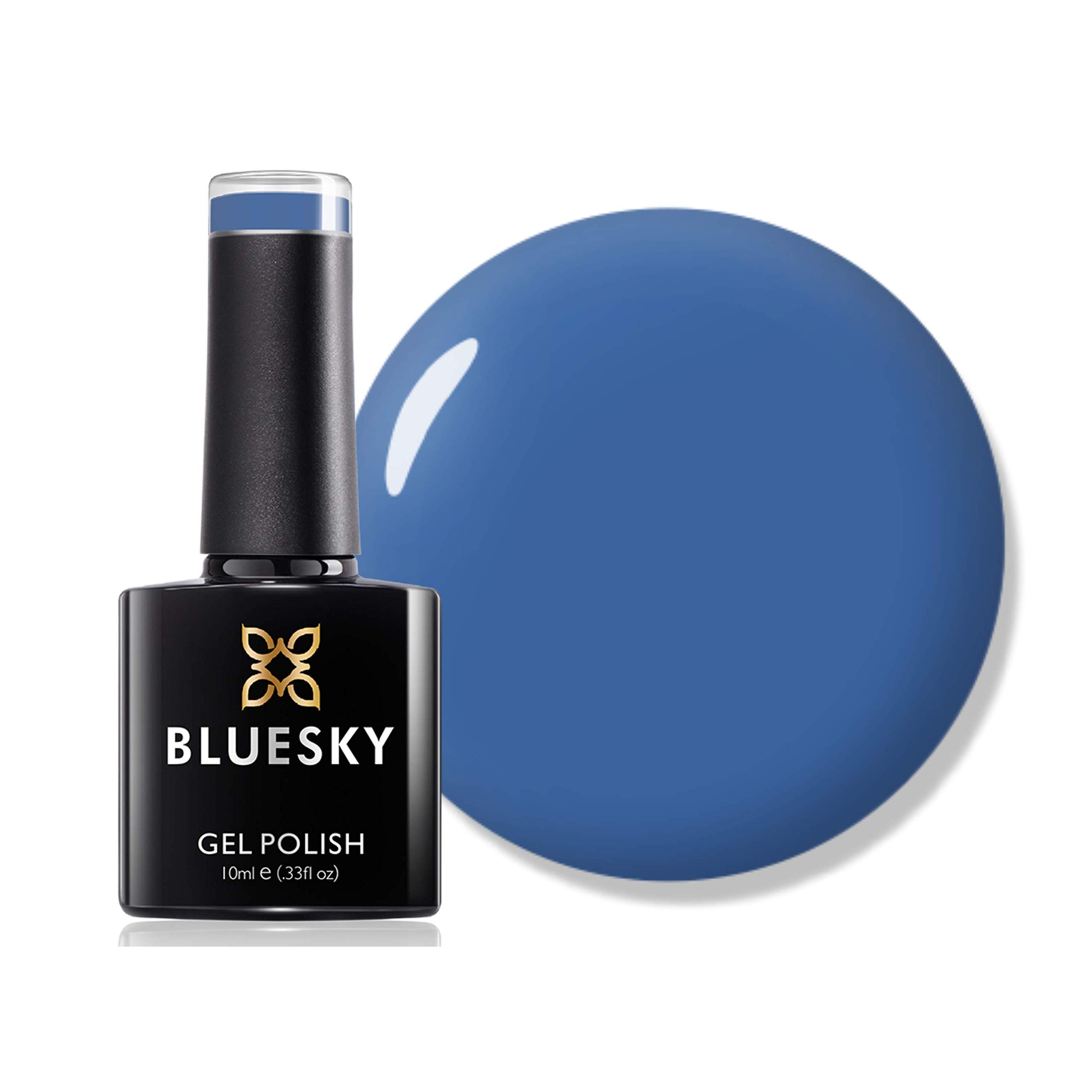 Bluesky Gel Nail Polish, Autumn/Winter 2020 Collection - Alps Slopes Aw2020, Bright Blue, Long Lasting, Chip Resistant, 10 ml (Requires Drying Under UV LED Lamp) — image 1