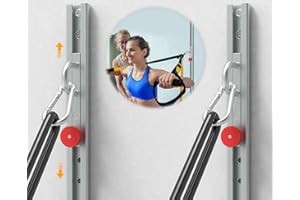KOMOHOM Resistance Band Wall Anchor, Wall Mount Workout Anchors for Home Gym Workouts，Body Weight Straps, Suspension Training, Exercise,Stretching,Yoga