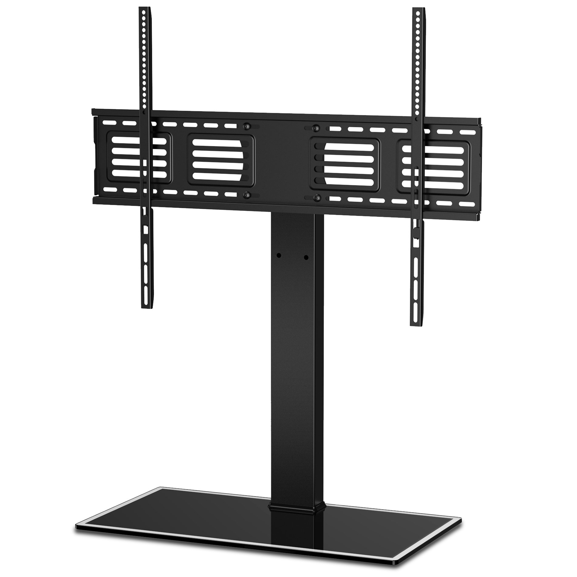 FITUEYES Universal TV Stand with Swivel Mount Height Adjustable for 50inch to 80 inch TV FTT107003GB