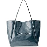 KALIDI PVC Tote Women Weekender Bag Large Shopper Handbag Oversize Shoulder Travel Purse