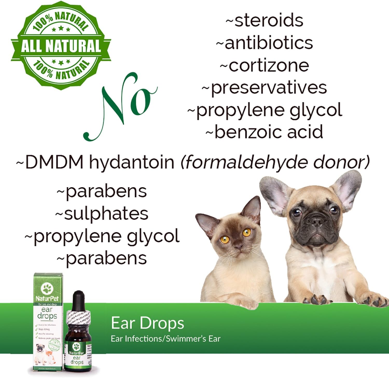 Amazon Naturpetイヤードロップス犬のための自然な耳の感染症の薬 Jtogo Jp犬用イヤークリーナーキャットイヤークリーナー ワックス 酵母 かゆみ 不快な匂いを解消 Naturpet ペット用品 通販