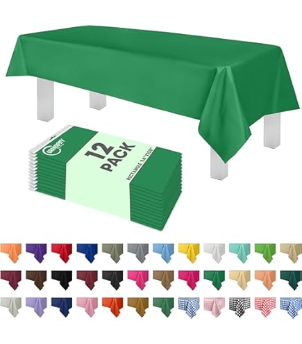 Fresh Lime Plastic Tablecover 54" X 108" - Party Time Party Supplies