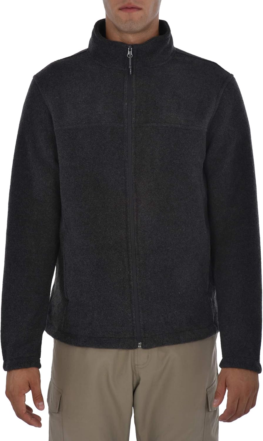 Swiss Alps Mens Full Zip Performance Polar Fleece Jacket Sweatshirt with Pockets at  Men’s Clothing store