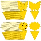 Fruit Fly Traps Fungus Gnat Traps Yellow Sticky Bug Traps 36 Pack Non-Toxic and Odorless for Indoor Outdoor Use Protect The P