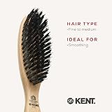 KENT PF05 Bristle & Nylon Smoothing Hairbrush - Narrow Oval for Short to Medium view 6