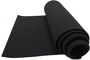Lazy Dog Warehouse Neoprene Sponge Foam Rubber Sheet Roll - 15in x 60in (1/4in Thick)
