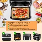 BYKITCHEN Air Fryer Liners for Ninja AF500UK 10.4L 100Pcs Nonstick Paper view 2