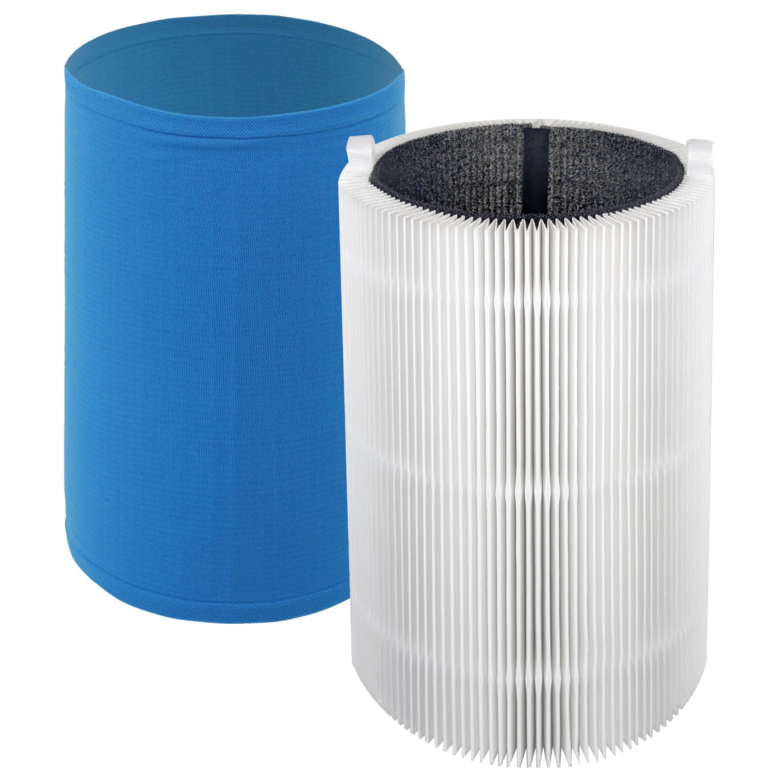 SPARES2GO Filter Kit for Blueair Air Purifier HEPA Carbon Sleeve Blue Pure 411 3210 Joy S