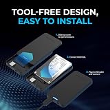 SABRENT 2.5 USB SSD Enclosure UASP Tool-Free Aluminum EC-UASP view 6