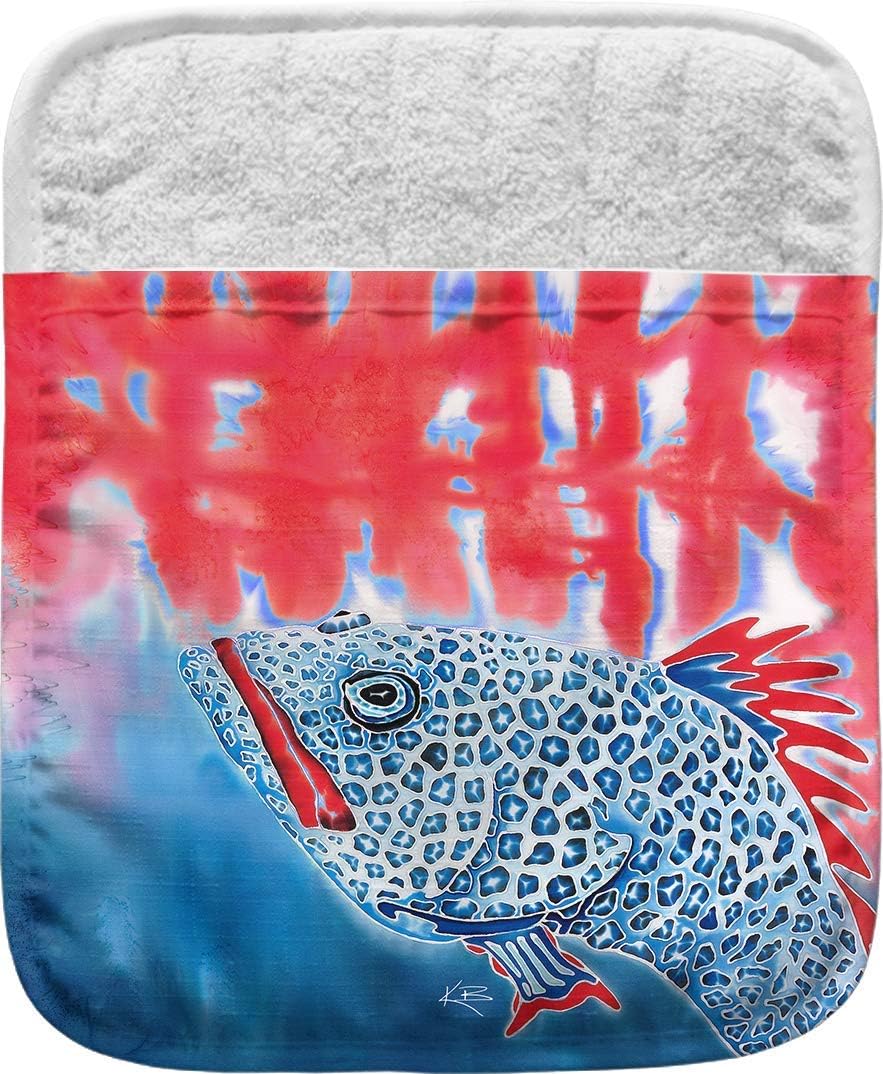 Live Free .Ink Red White and Blue Grouper Pocket Mitt