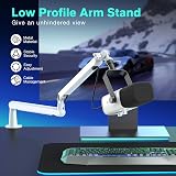 FIFINE Microphone Stand BM88 Low Profile Desk Mount with Cable Management view 2