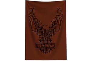 Northwest Harley-Davidson Wall Hanging Banner, Printed Woven Motorcycle Tapestry Décor, Warm Eagle, 24 x 36 in