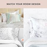 Kitsch Satin Pillowcase with Zipper 48x66 Marble Hair Skin 600TC Like view 5