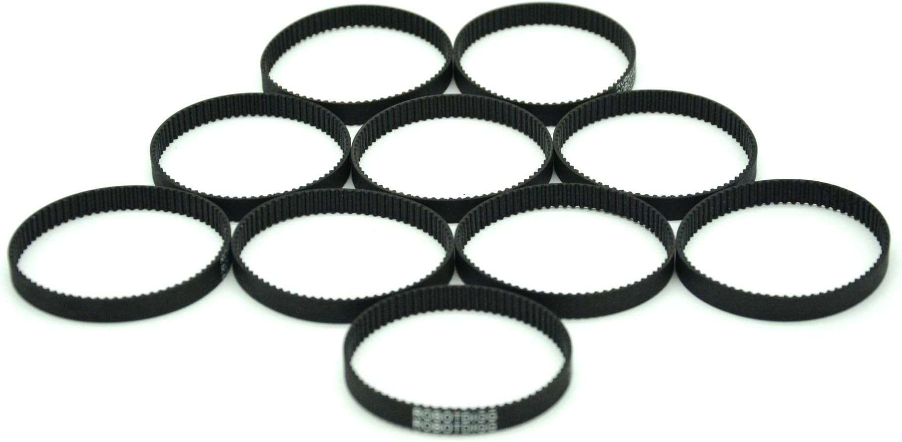 RobotDigg 188-2gt-6 Endless GT2 Belt 188mm Length 94 Teeth 2GT Synchronous Belt 2mm Pitch 6mm Width GT2 Closed Loop Timing Belt Pack of 10pcs