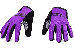 woom TENS Bike Gloves, Child’s & Youth Bicycle Full Finger Protection with Grip for Road Cycling & Mountain Biking (Boys & Girls)