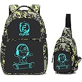 EZYCOK School Backpack for Boys, Cool Luminous Boys Backpack for Kids Children Teens Elementary Middle School Bags Lightweight Laptop Backpack College Bookbag