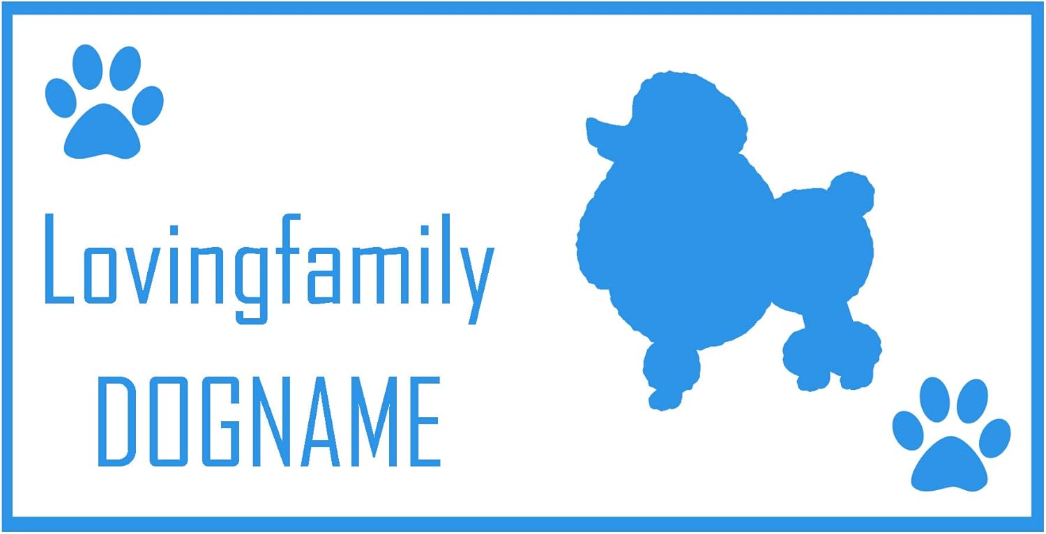 Amazon Forzagroup 全犬種 全猫種対応 トイプードル3 57 犬 イヌ いぬ Dog 防水 車 ステッカー Sticker シール 名前入れ 名前入り 14cm 7cm Forzagroup メモリアル用品 通販