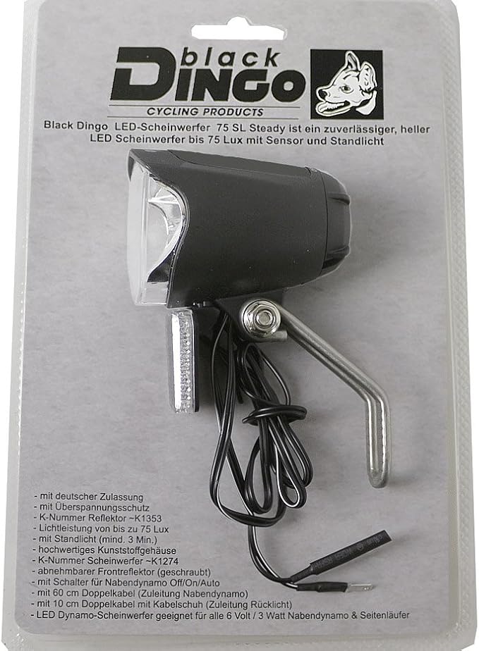bdcp fahrrad led scheinwerfer 75 lux sensor