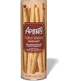 Amazon Brand - Aplenty, Hazelnut Rolled Wafers, 5 oz