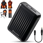 Somido Heated Jacket Vest Battery Pack 18400mAh 12V Fast Charging PD3.0/2.0 Rechargeable Power Bank with Adapter Cable Compatible with DEWBU Wulcea Gotobi iHood Genovega Topdot