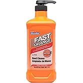 Fast Orange 25148 Pumice Lotion, Heavy Duty Hand Cleaner, Natural Citrus Scent, Waterless Cleaner For Mechanics, Strong Greas