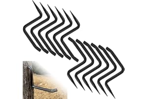 JMIATRY 12 Packs 4 inch Screw-in Tree Steps for Hunting Anti-Slip Bow Hooks Self Tapping Screw Mount Hunting Tree Stand Steps
