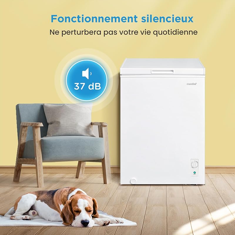 ' 143L RCC146WH2EU(E) Congélateur coffre autonome, Blanc