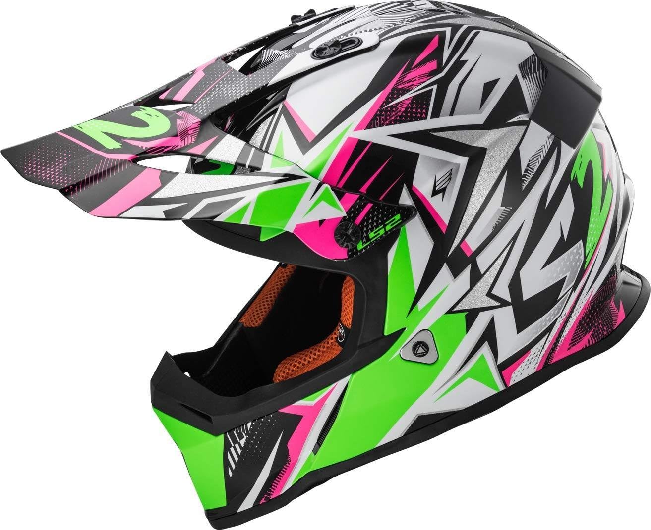 L LS2/&nbsp;Casque moto mx437/&nbsp;Fast Core Noir//Orange