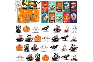 BicMan 48pack Halloween Mini Pop Keychain Toy Party Favor, Fidget Toys Pack Relieves Stress Anxiety Bauble, Classroom Rewards, Goodie Bag Stuffers