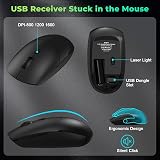 Cimetech JQ725 Wireless Keyboard and Mouse 2.4G UK Layout Black view 6