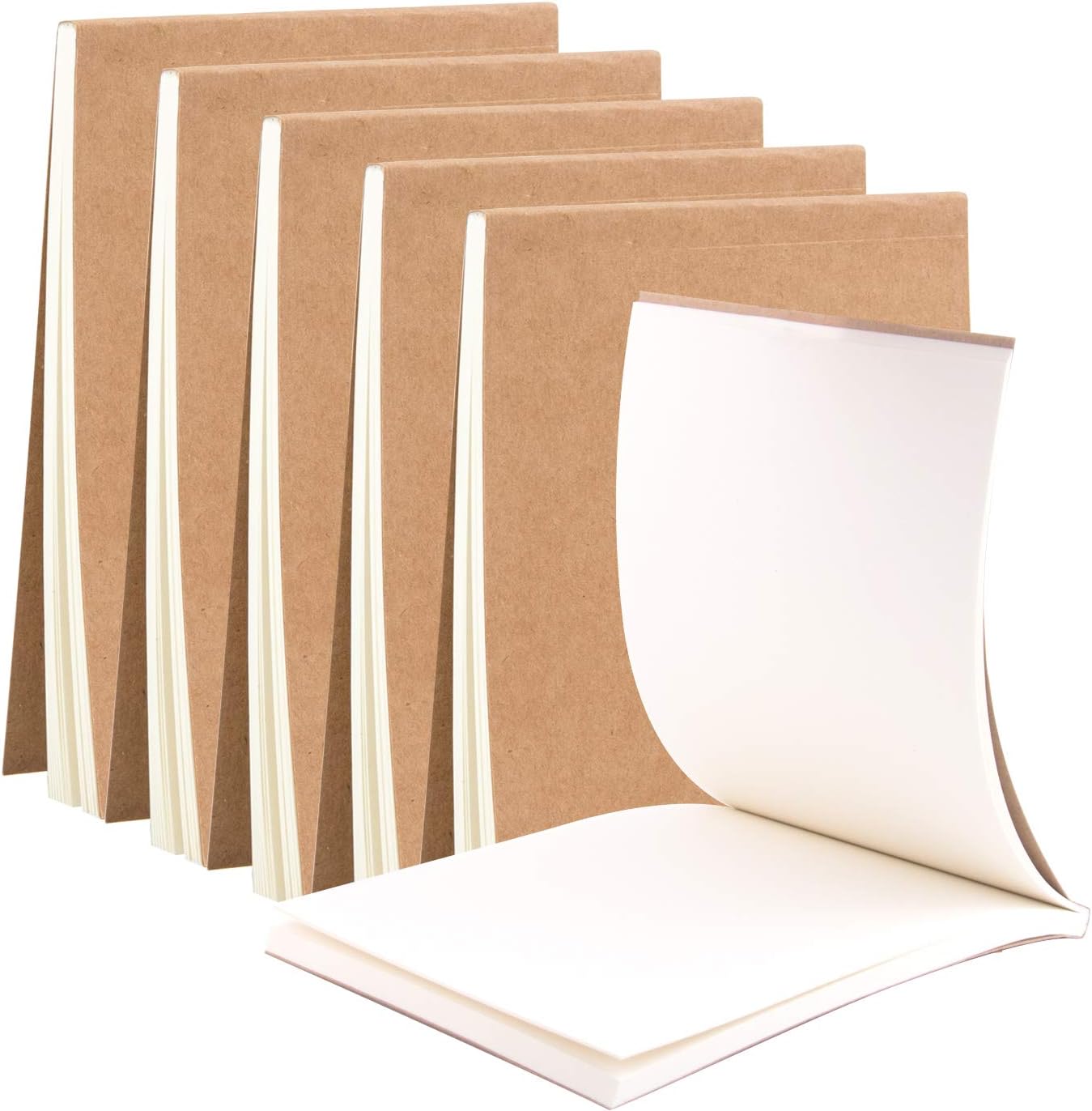 WXJ13 6 Pack Blank Fipbooks Fip Book A6 (360 Pages) Small Notepad