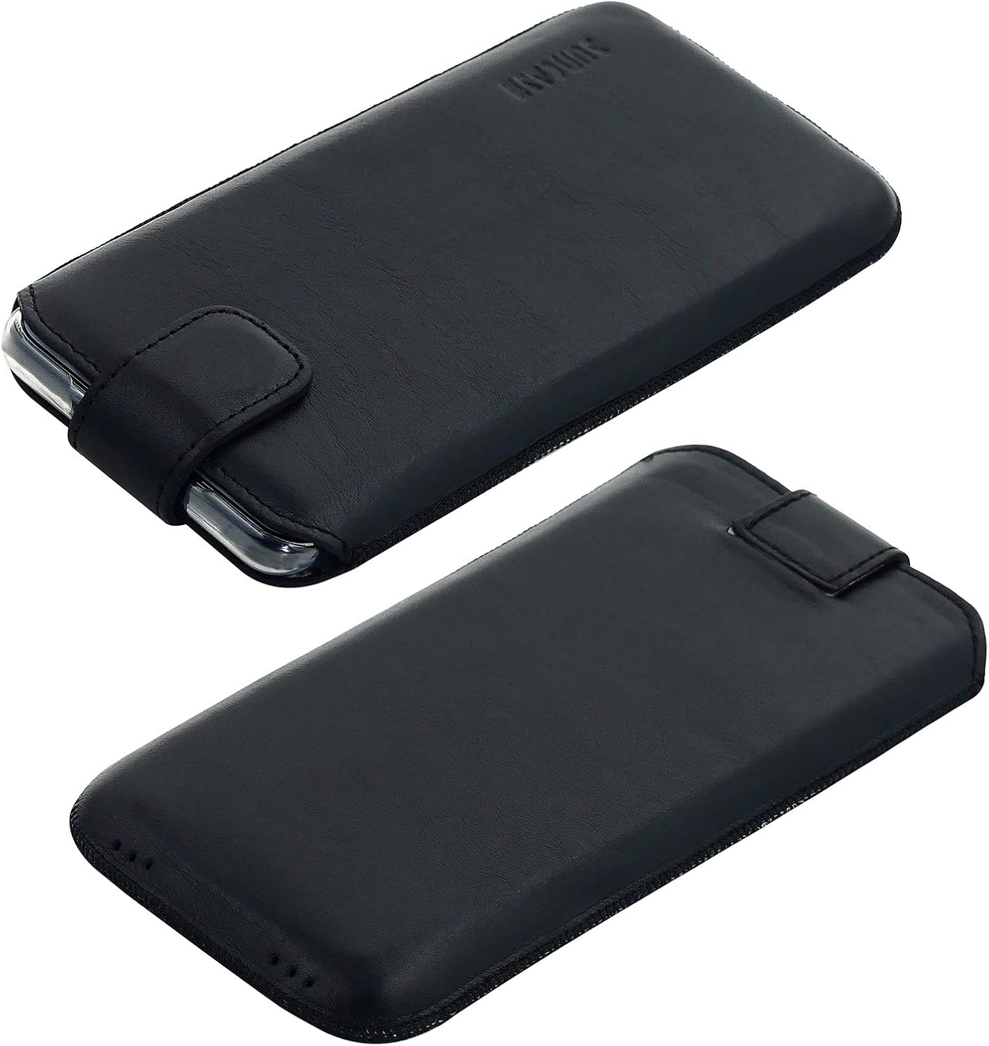 Suncase Case Compatible with OnePlus Nord with Additional Case / Shell / Bumper / Silicone *Pull Up Tab Feature * Mobile Phone Case Leather Protective Case in Black - Image 5