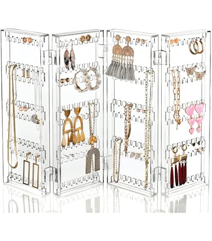 Support En Bois Pour Bijoux De Piercing - 4 Présentoirs Avec Trous - Pour Boucles D'oreilles, Anneaux De Lèvre