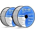 Flux Core Welding Wire, Hancaner E71T-GS .030" 2.2Lbs Gasless Flux Cored Wire, Low Splatter Mig Welding Wire, 2 Rolls