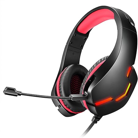 Amazon Co Jp Shirowa ゲーミングヘッドセット Ps4 Ps5 Switch Pc 有線 ヘッドセット マイク付き ゲーミング ヘッドホン ノイズキャンセリング ヘッドフォン ヘッドホン 高音質 1年保証 レッド 家電 カメラ
