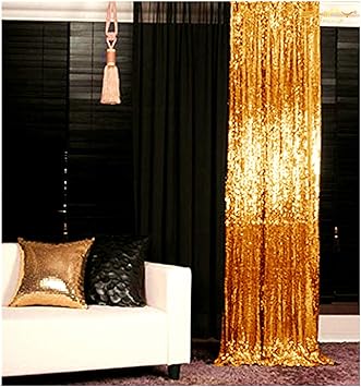 Amazon Com Sequin Photo Backdrop Gold 3ftx6ft Shimmer Holiday