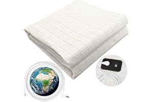 VigorVortex Grounding Sheet Improve Sleep with 10% Pure Silver Conductive Earthing Bed Sheet White 39x80in 1PCS