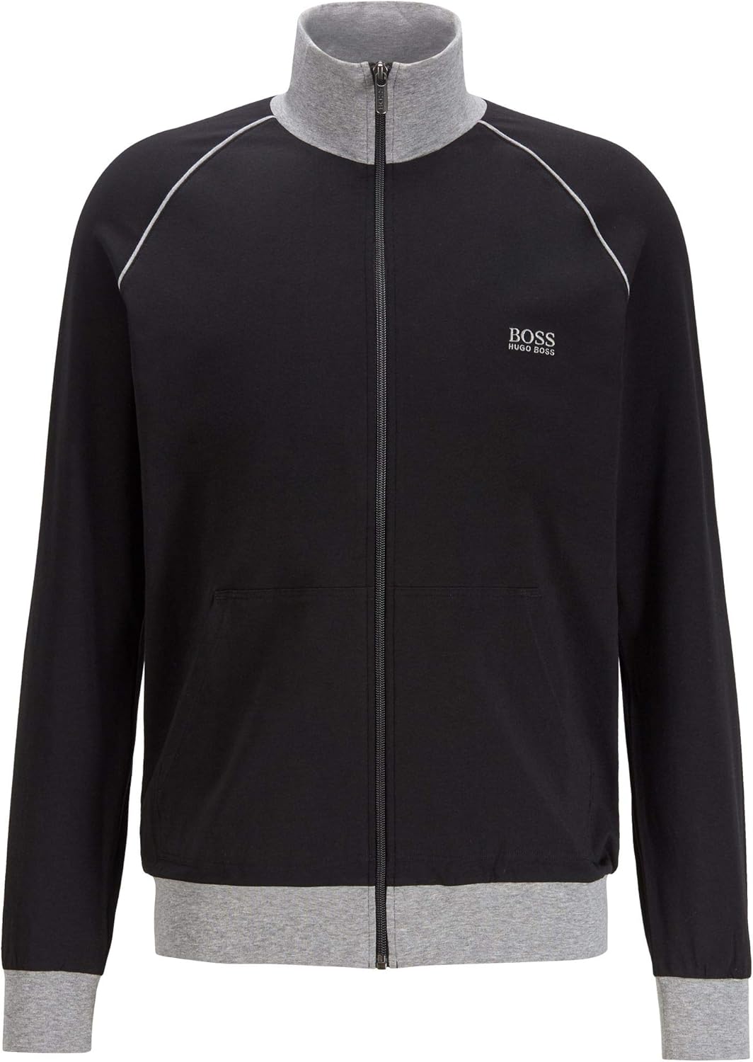 BOSS Mens Mix&Match Jacket Z StretchCotton Loungewear Jacket with