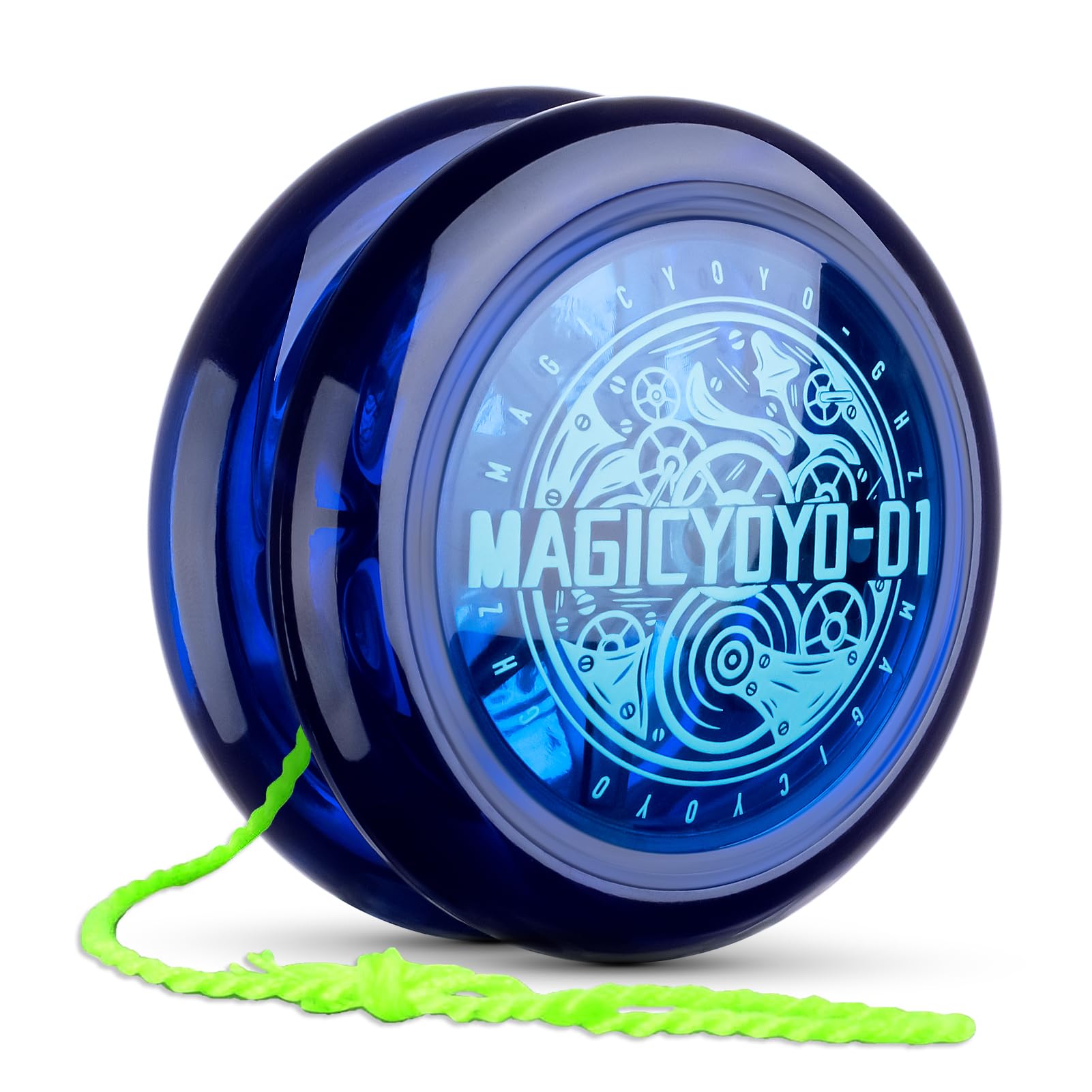 Looping Yoyo D1 Responsive Yo-yo for Kids Beginners, 2A Loop Yoyo Starter Yo Yo Easy to Play Basic String Tricks (Blue+Black)