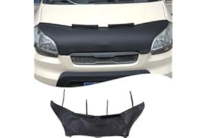LCOJICEP Black Leather Front Hood Cover Engine End Bra Protector Compatible with Kia Soul 2009-2013 Car Engine Hood Cover,Front Hood Cover Bra Protector Cover
