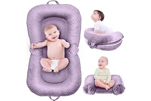 BAOBRAVA Baby Lounger - 3-in-1 Infant Lounger for Newborn 0-24 Months, Breathable & Soft Baby Nest Cover Bed for Baby, Portable Newborn Lounger for Home and Travel, Babies Essentials Gifts