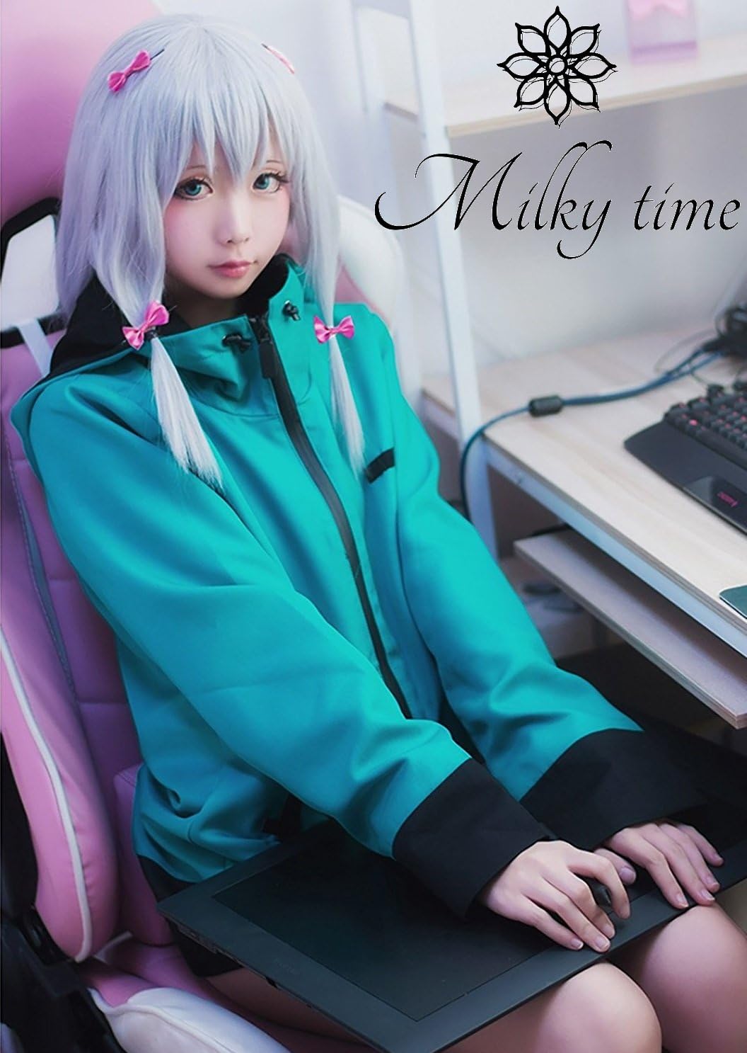 Amazon Milky Time ウィッグ付き エロマンガ先生 和泉 紗霧 いずみ さぎり 風 衣装 マウンテンパーカー コスチューム L コスプレ 仮装 通販 Amazon Milky Time ウィッグ付き エロマンガ先生 和泉 紗霧 いずみ さぎり 風 衣装 マウンテンパーカー コスチューム L コスプレ 仮装 通販