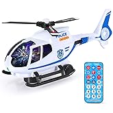 ele ELEOPTION Airplane Toy with Infrared Remote Control Plane Toys Helicopter with Lights and Music for 3 4 5 6 7 8 Year Old 