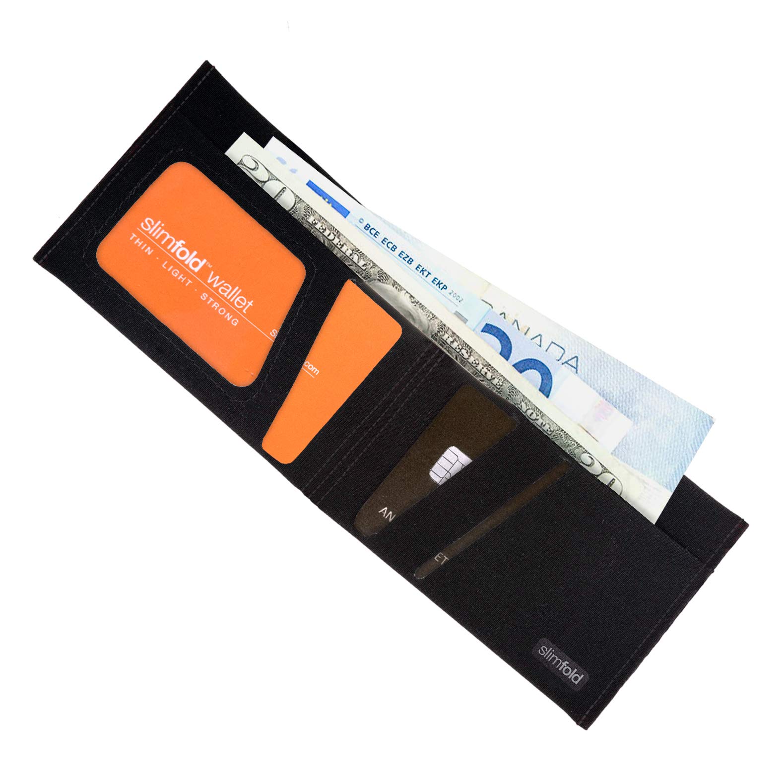 SlimFold Minimalist Wallet - RFID Option - Thin, Durable, and Waterproof Guaranteed - Made in USA - MICRO Size