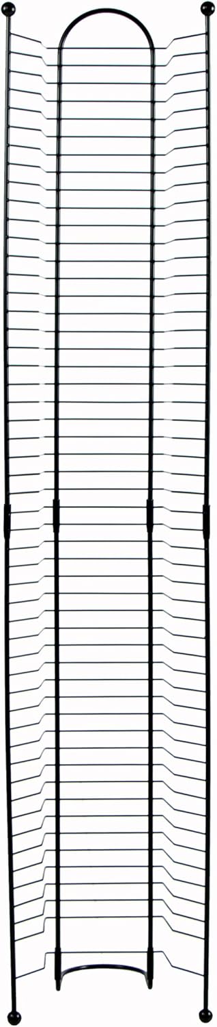 Atlantic 52-DVD/BLU Ray Disc Tower - PN 63712035 in Gunmetal: Home Audio & Theater