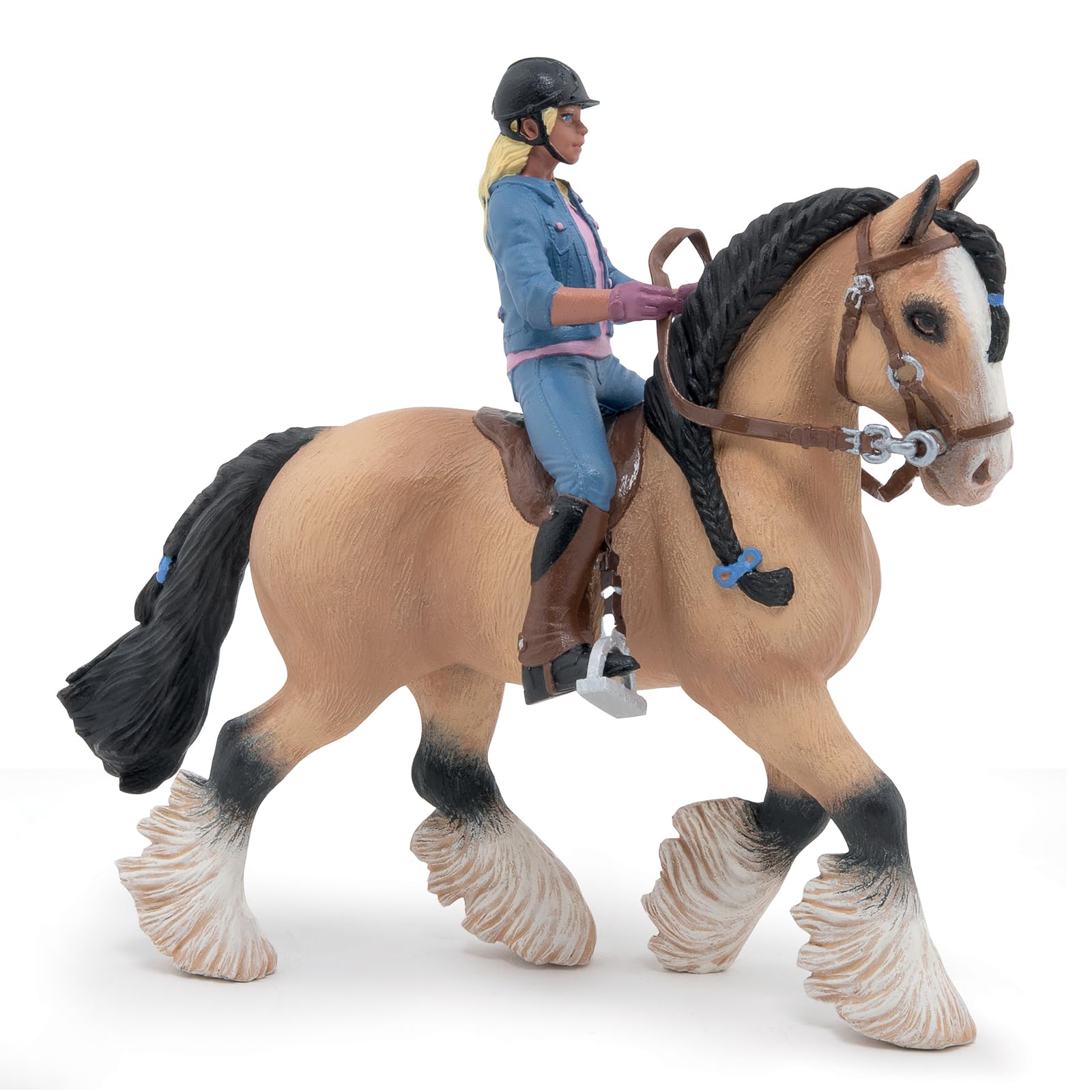 Papo - Realistic Tinker And Young Rider Figure - Ages 3+ - Equestrian World Collection - Creative Play Horse Riding - Gift Idea Toy for Girls and Boys