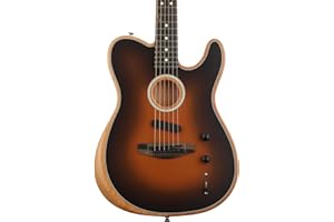 Fender American Acoustasonic Telecaster Acoustic Electric Guitar, Sunburst, Ebony Fingerboard, with Gig Bag