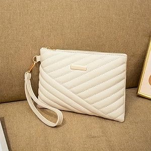 Women’s Large Capacity Wristlet Wallet – Zipper Clutch Handbag with Wrist Strap, Multi-Functional Purse, Phone & Makeup